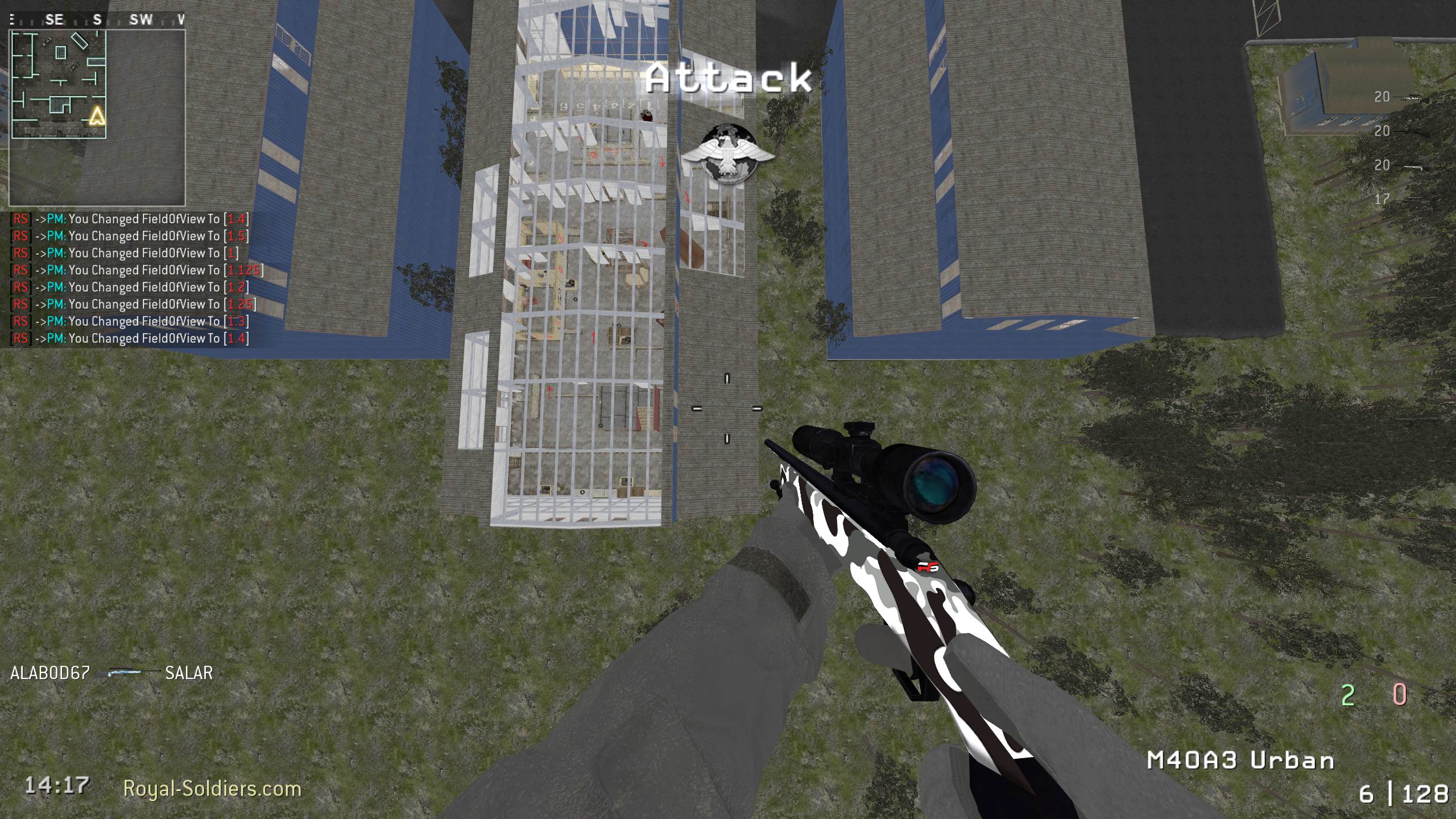 SMON198, mp_killhouse, |RS|Sniper Only Promod - Round: 17/20