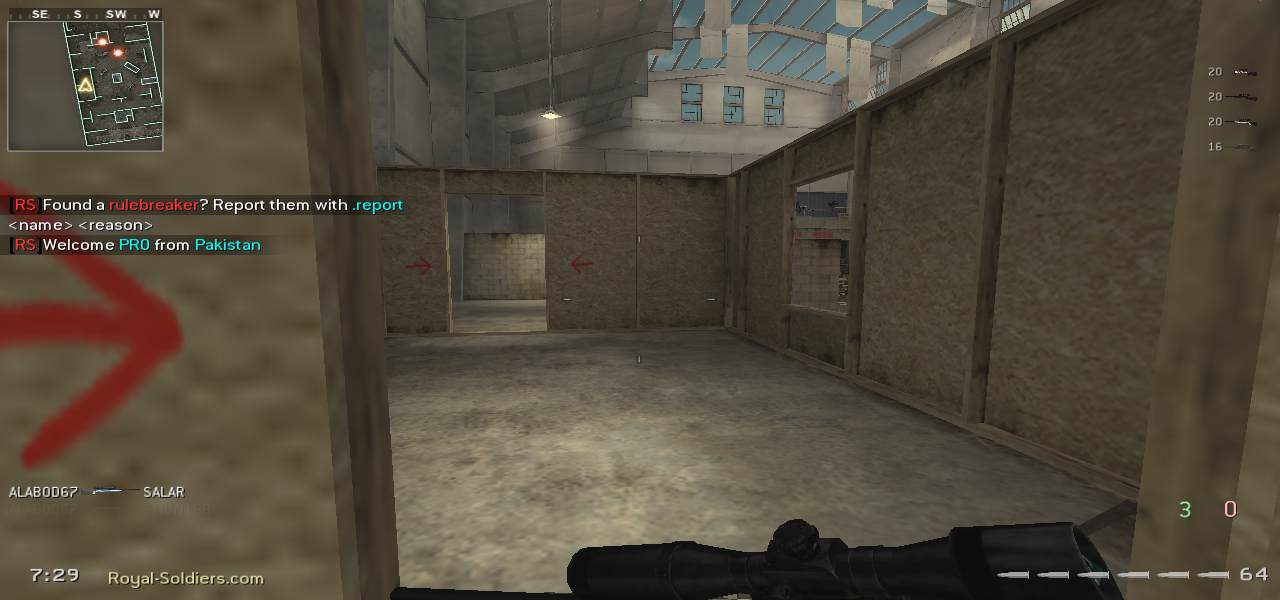 PRO, mp_killhouse, |RS|Sniper Only Promod - Round: 17/20