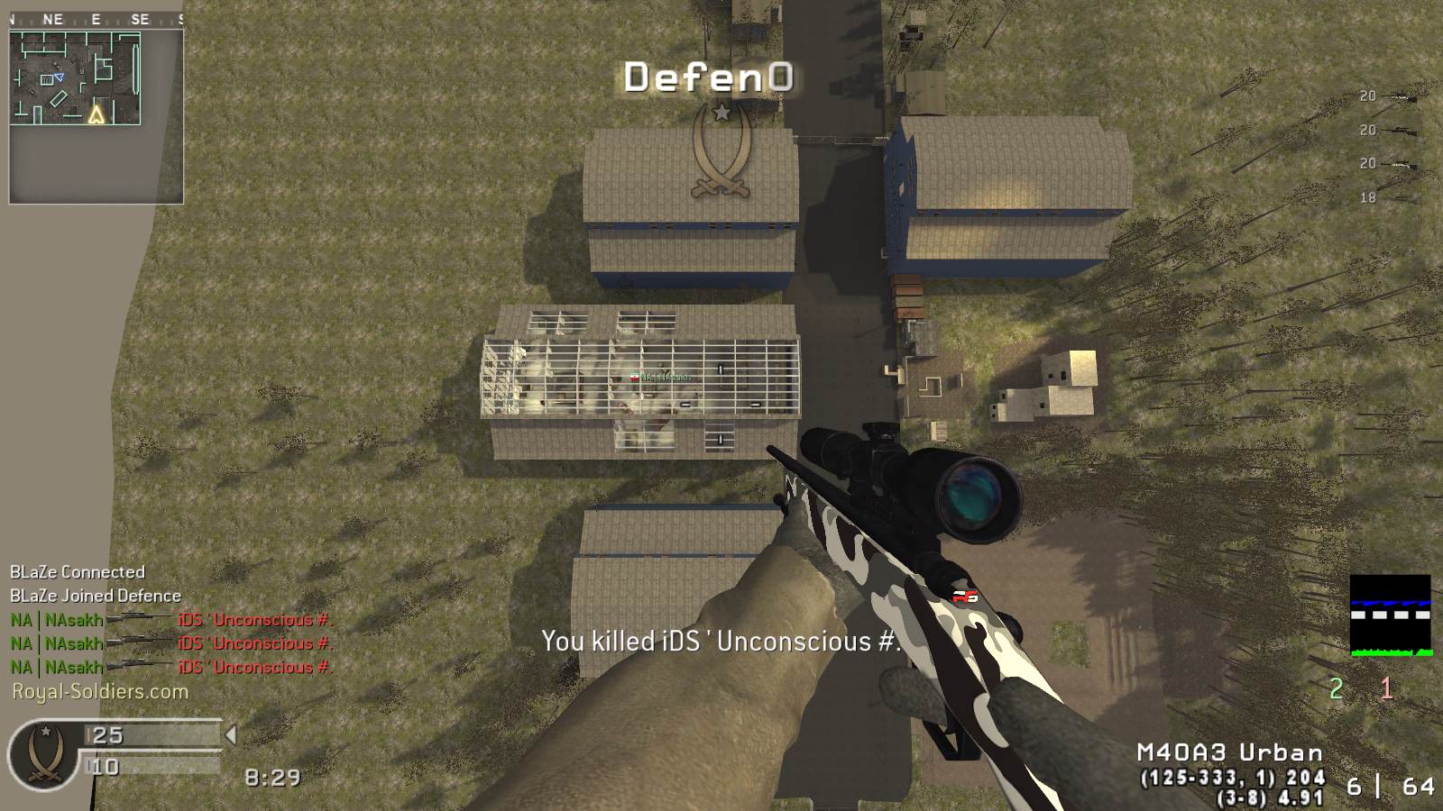 BLaZe, mp_killhouse, |RS|Sniper Only Promod - Round: 13/20