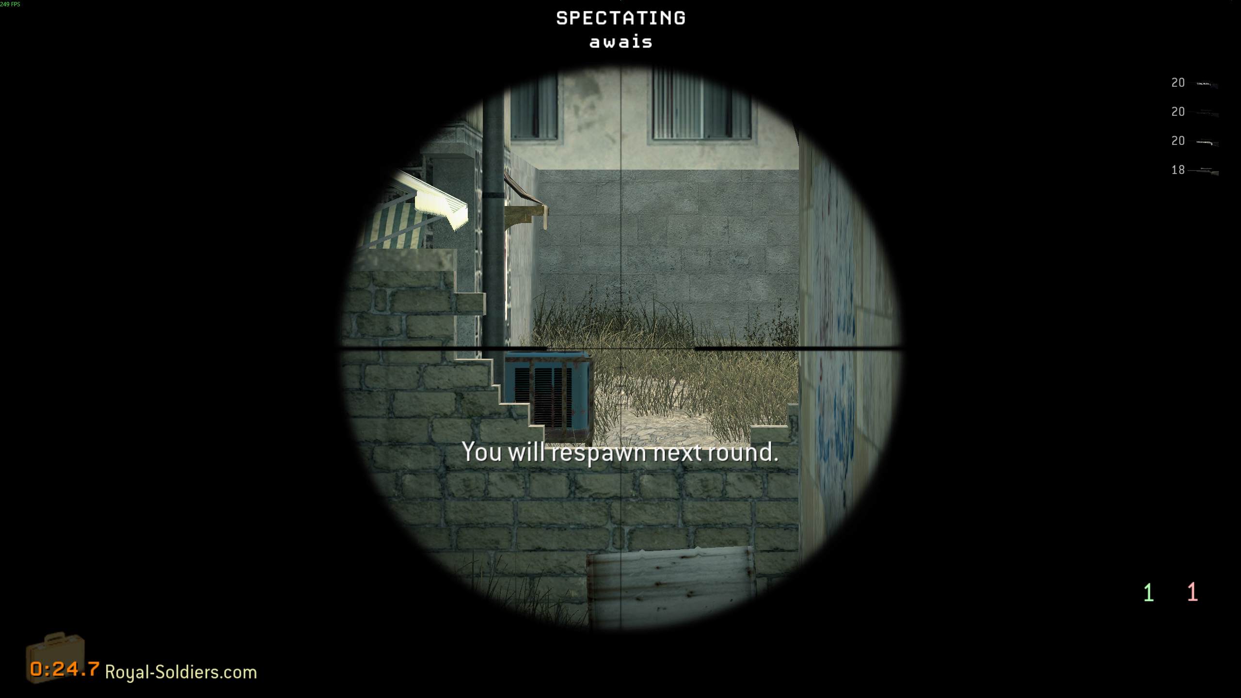 dogm8, mp_crash, |RS|Sniper Only Promod - Round: 17/20