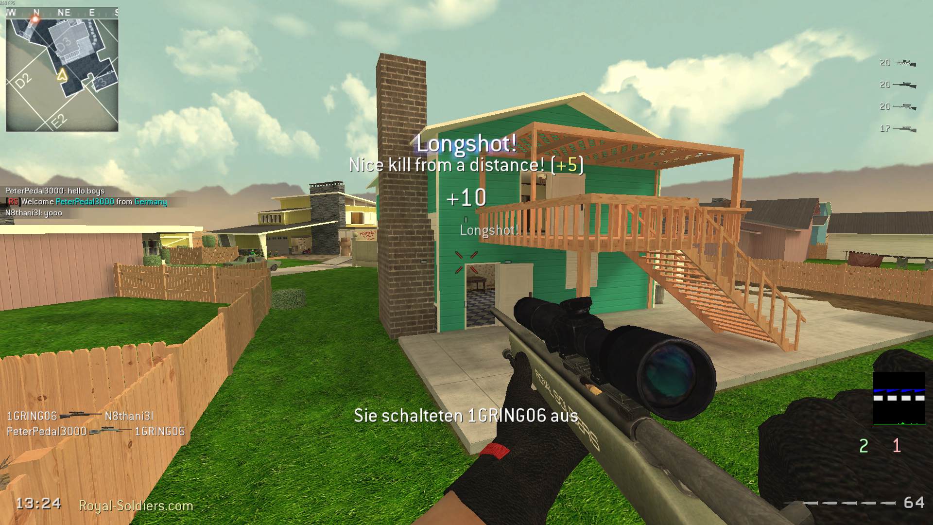 PeterPedal3000, mp_nuketown, |RS|Sniper Only Promod - Round: 13/20