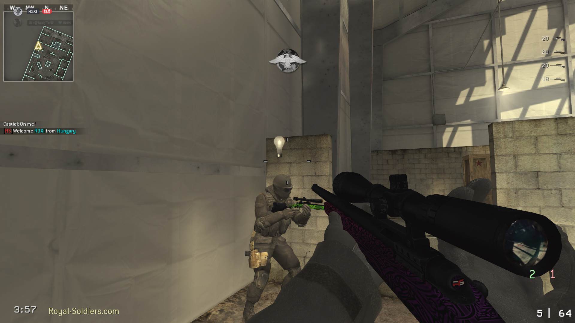 R3XI, mp_killhouse, |RS|Sniper Only Promod