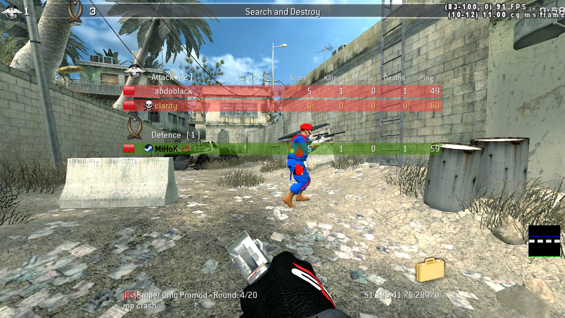 clarity, mp_crash, |RS|Sniper Only Promod