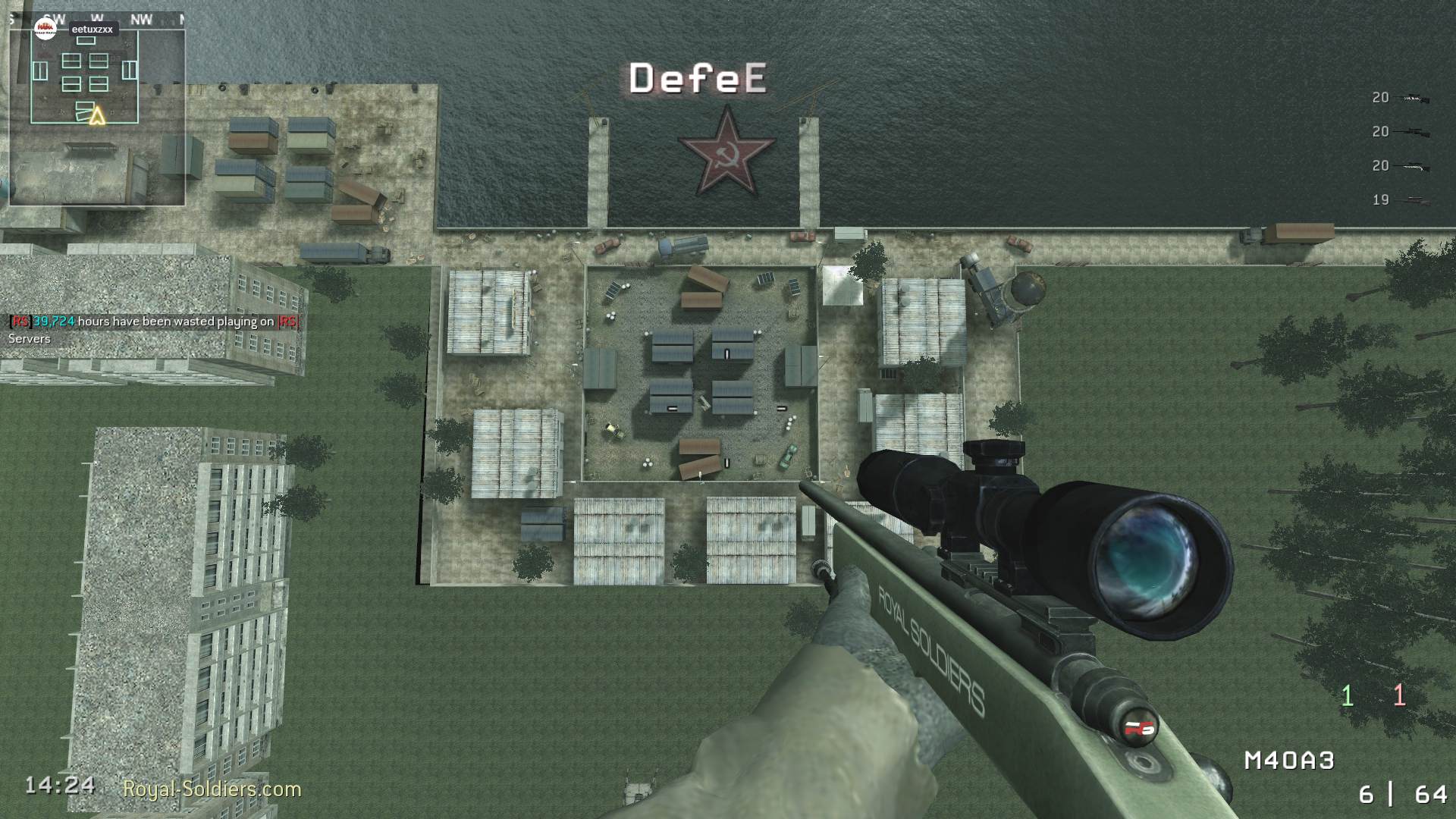 kullimake67, mp_shipment, |RS|Sniper Only Promod - Round: 2/20