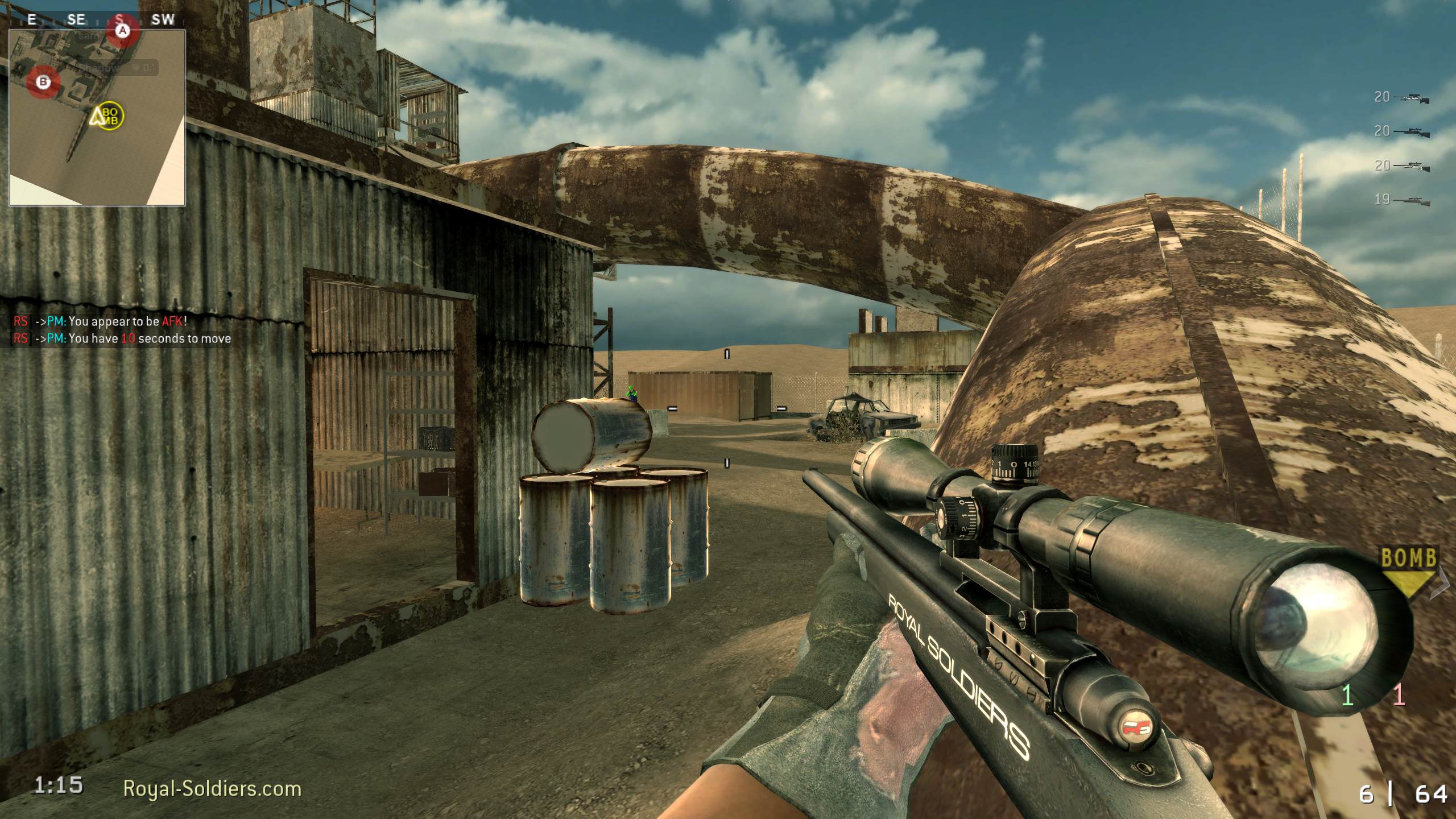 sam, mp_modern_rust, |RS|Sniper Only Promod - Round: 10/20