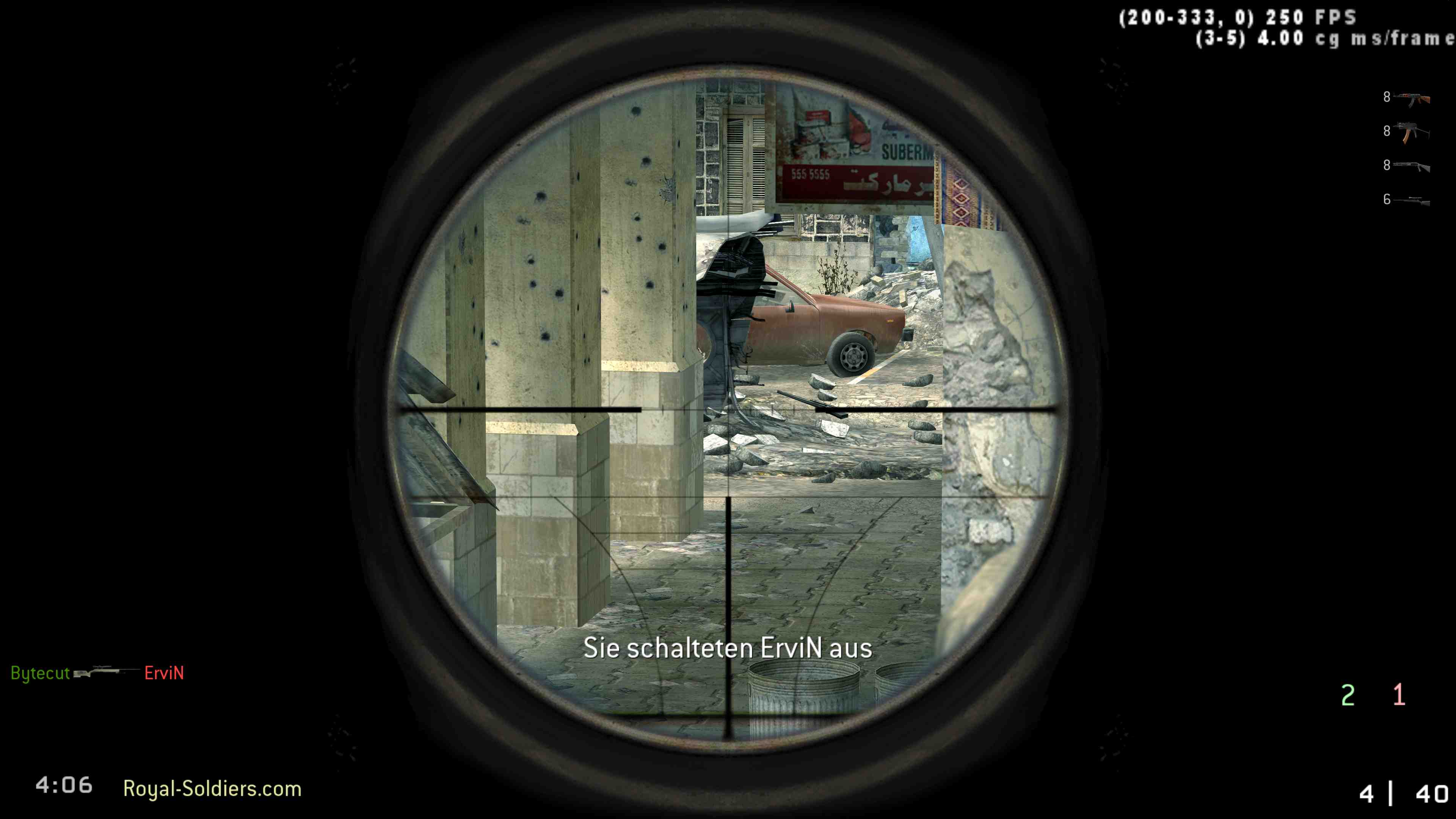 Bytecut, mp_crash, |RS|Promod TDM