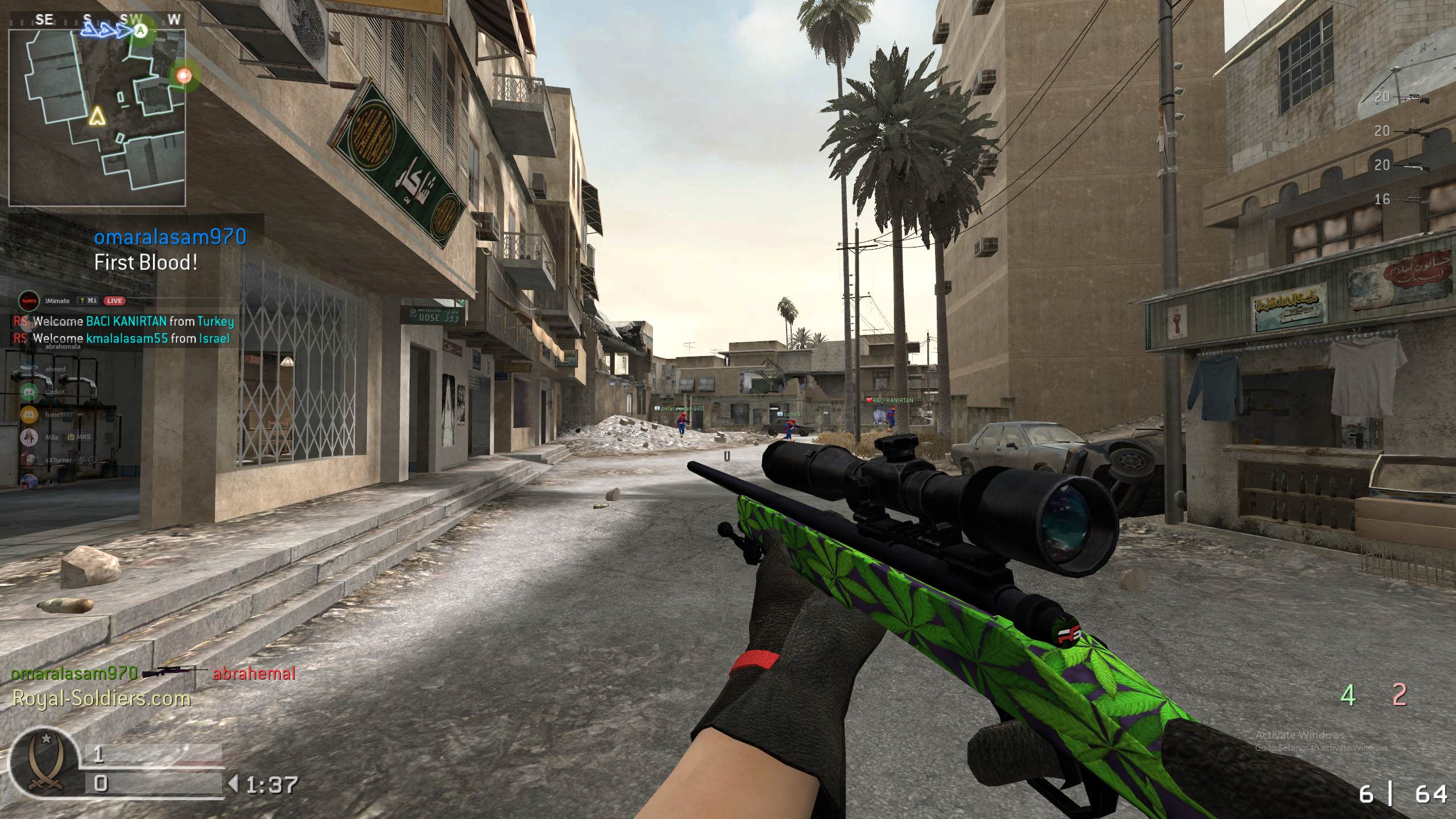 kmalalasam55, mp_crossfire, |RS|Sniper Only Promod - Round: 5/20
