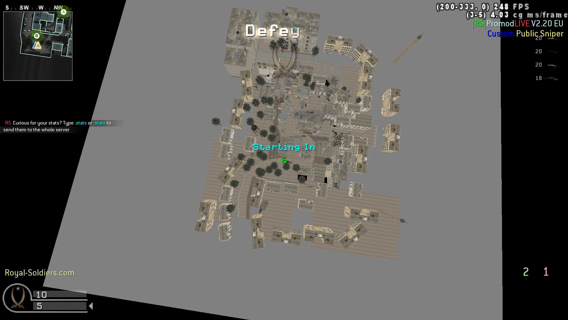 LoveStab, mp_crash, |RS|Sniper Only Promod - Round: 4/20