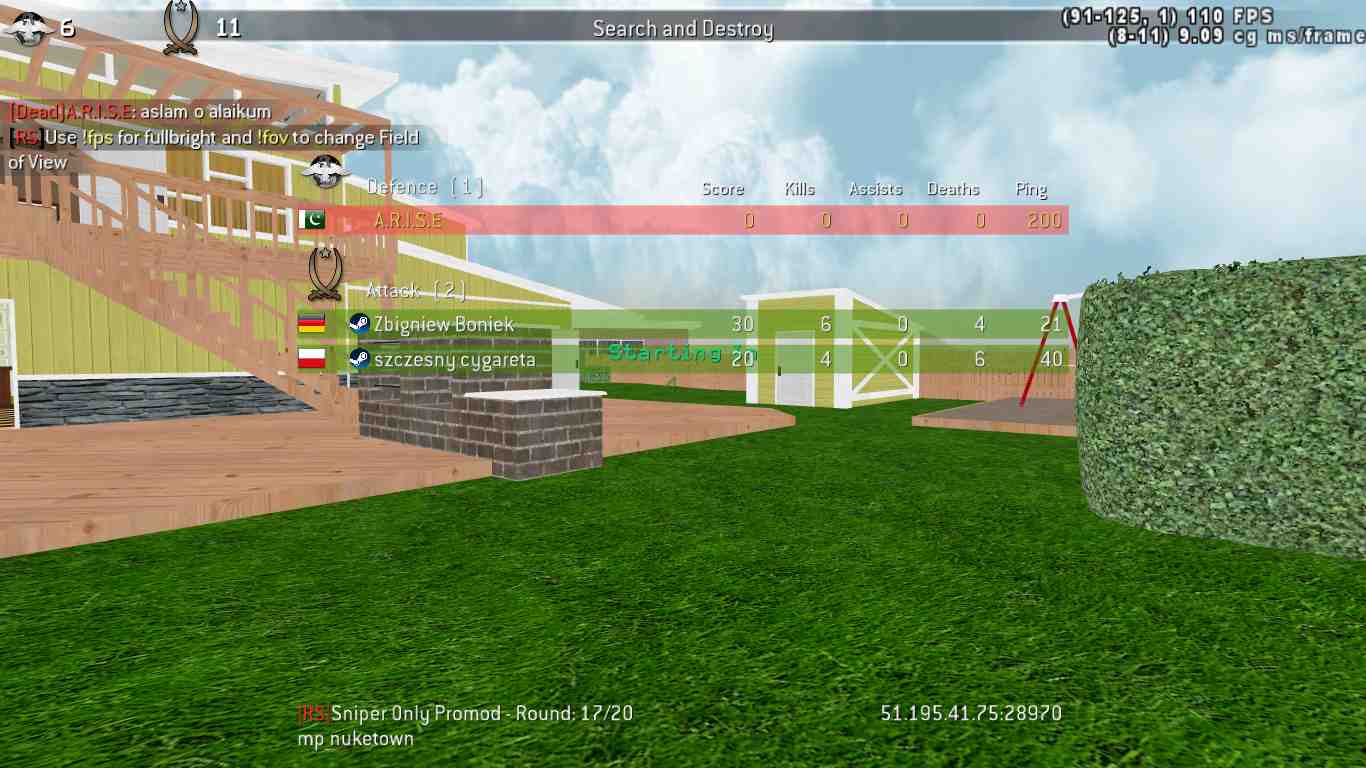 ARISE, mp_nuketown, |RS|Sniper Only Promod