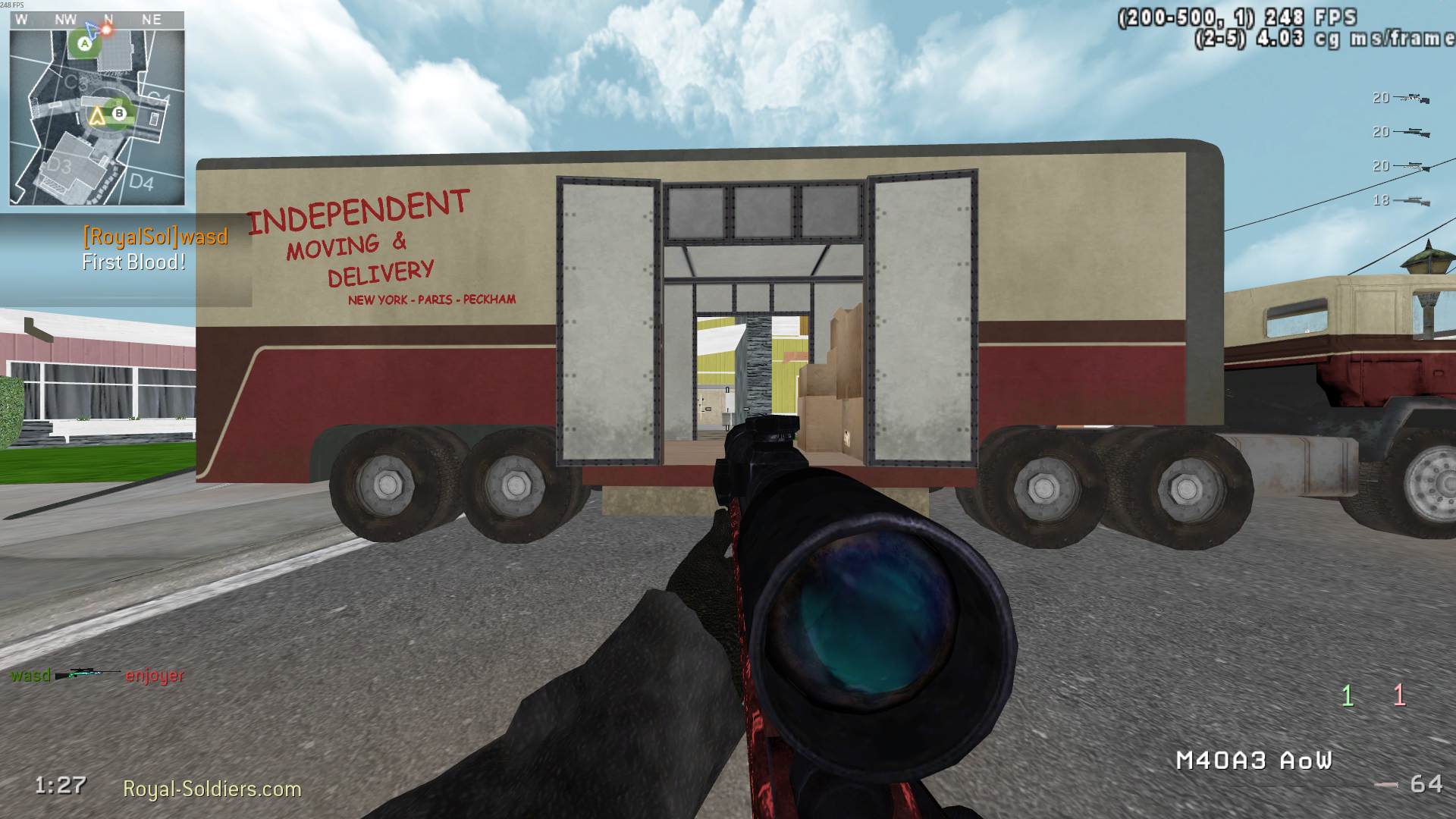 UpTSkillinA1, mp_nuketown, |RS|Sniper Only Promod - Round: 9/20