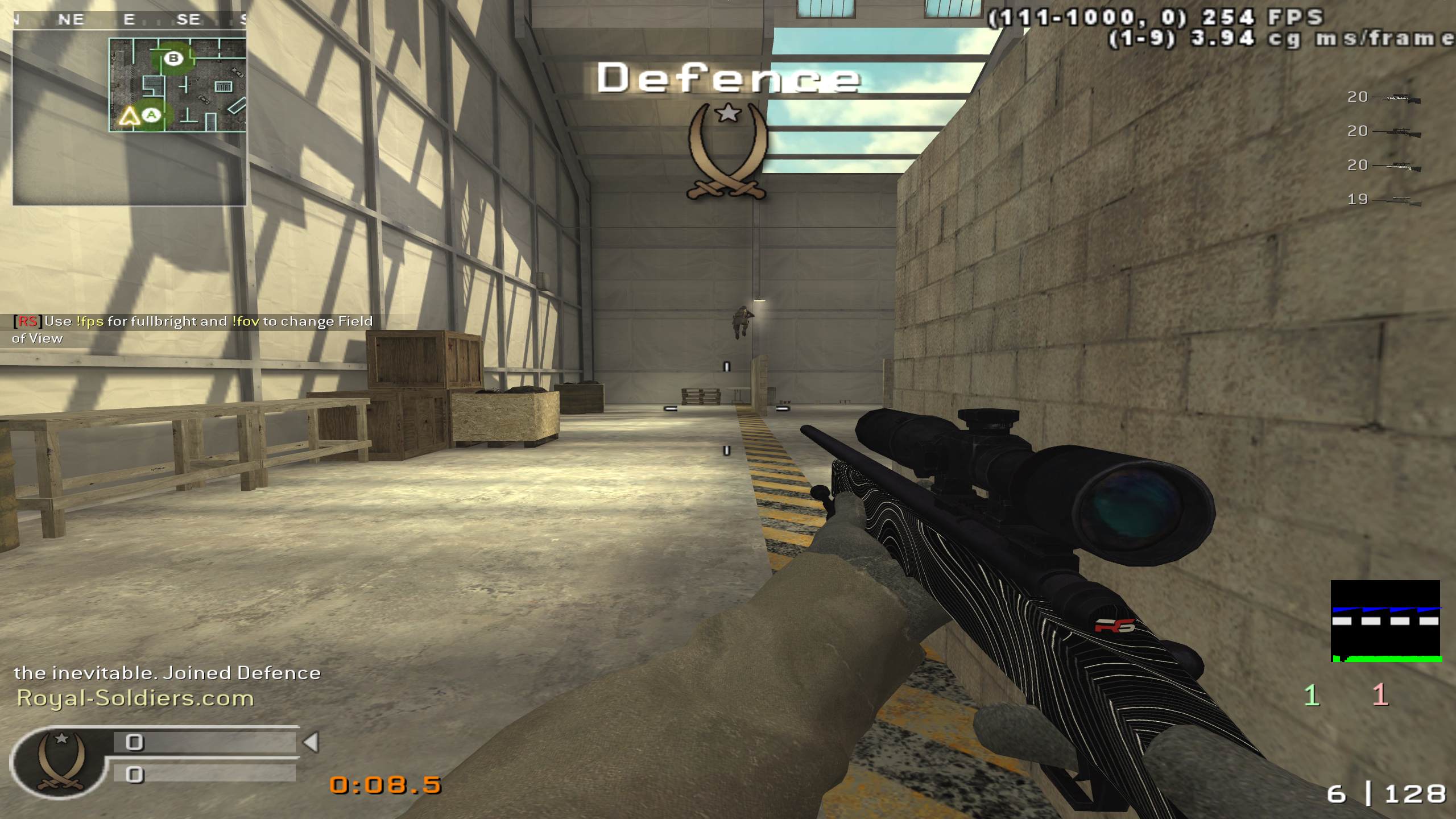 the inevitable, mp_killhouse, |RS|Sniper Only Promod - Round: 16/20