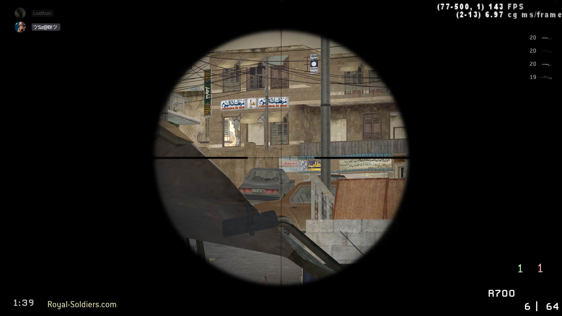 RaijinX, mp_crossfire, |RS|Sniper Only Promod - Round: 4/20