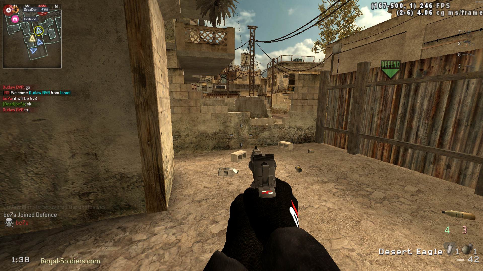 Red!, mp_backlot, |RS|Promod S&D 2.20 - Round: 10/20