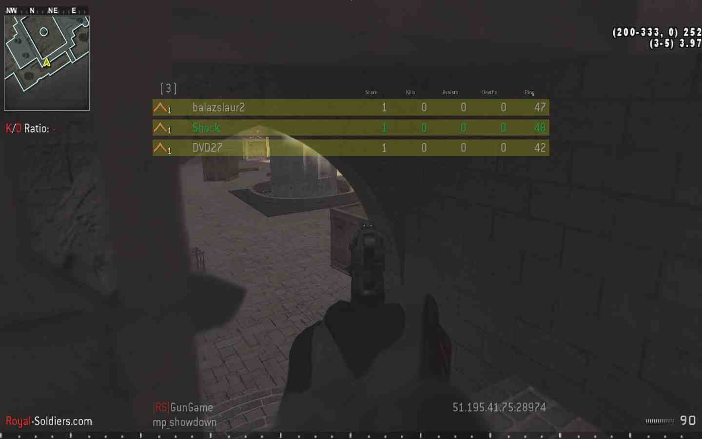 Shock, mp_showdown, |RS|GunGame