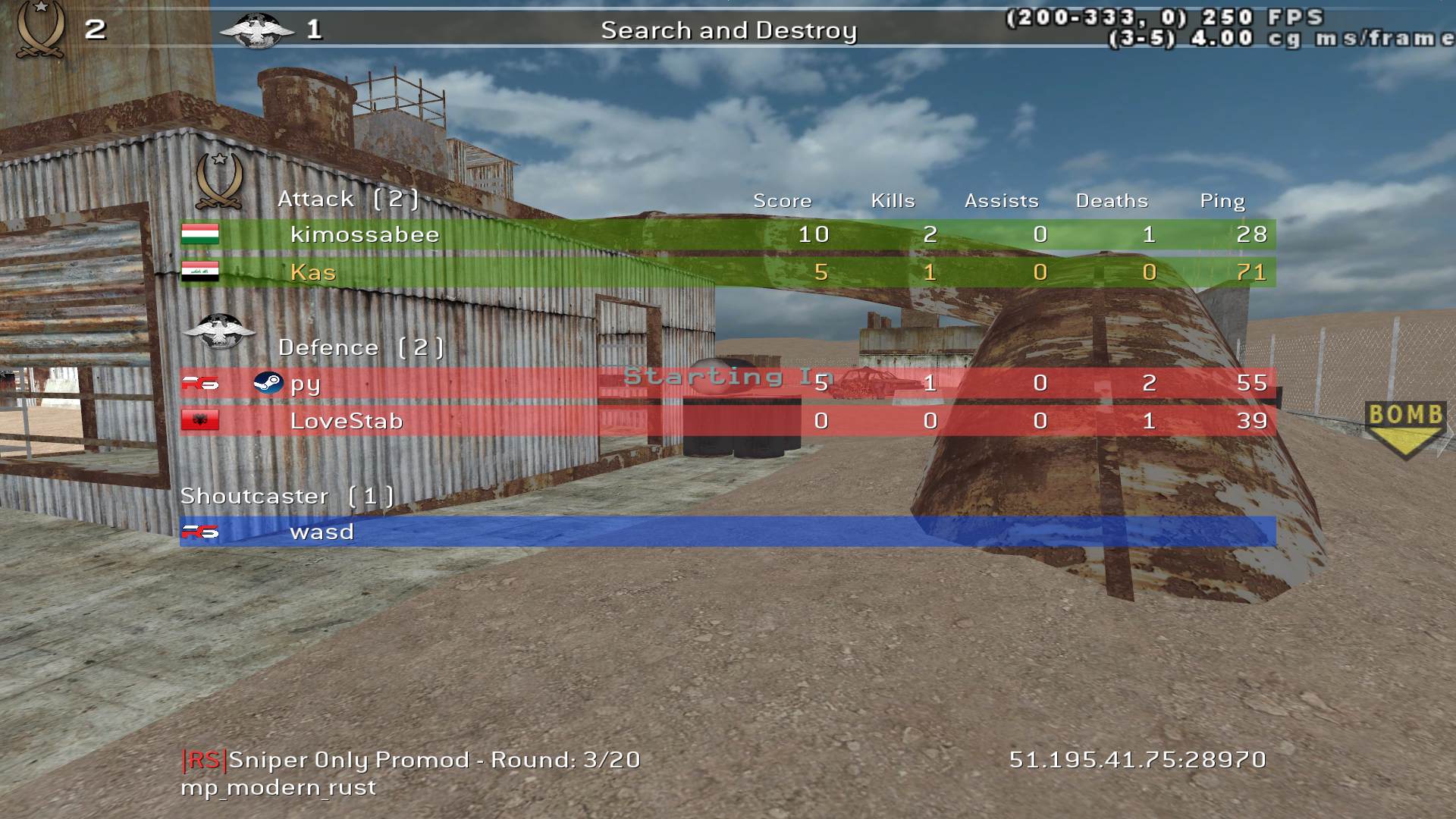 Kas , mp_modern_rust, |RS|Sniper Only Promod - Round: 4/20