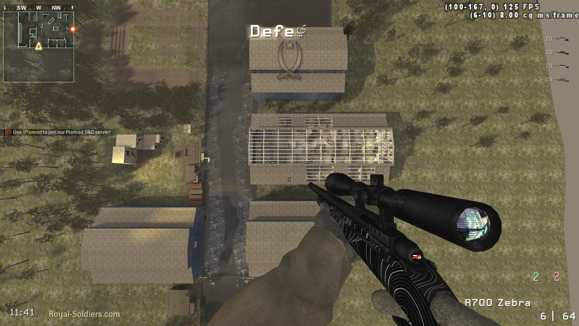 Fleabio, mp_killhouse, |RS|Sniper Only Promod - Round: 4/20