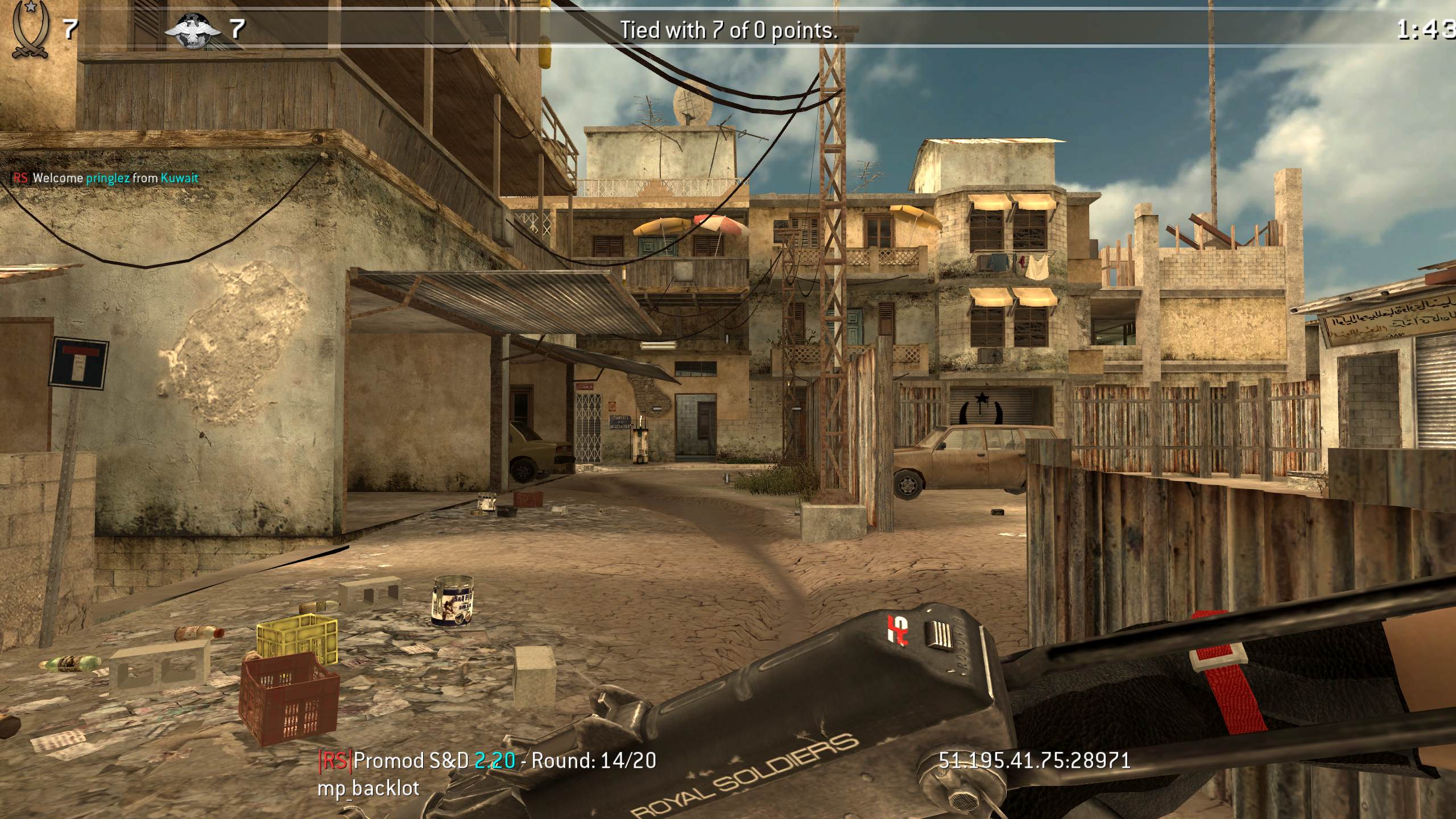 pringlez, mp_backlot, |RS|Promod S&D 2.20 - Round: 12/20