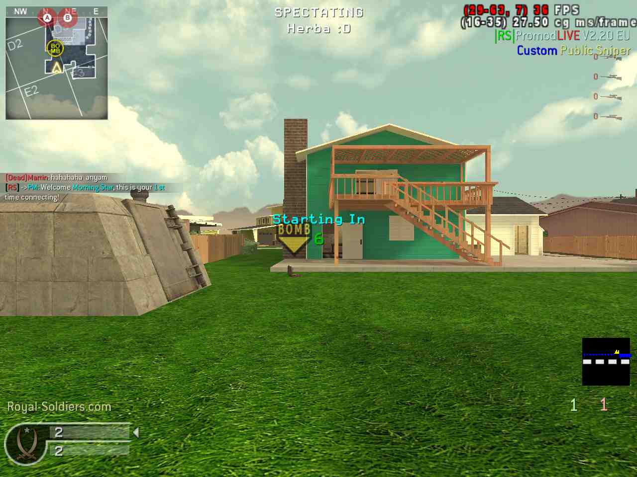 MorningStar, mp_nuketown, |RS|Sniper Only Promod - Round: 5/20