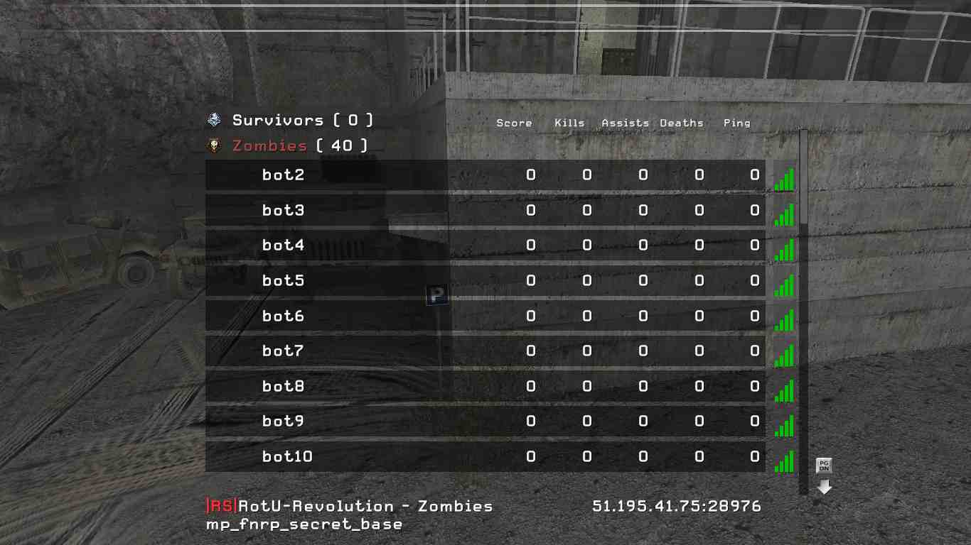 nzsanett17, mp_fnrp_secret_base, |RS|RotU-Revolution - Zombies