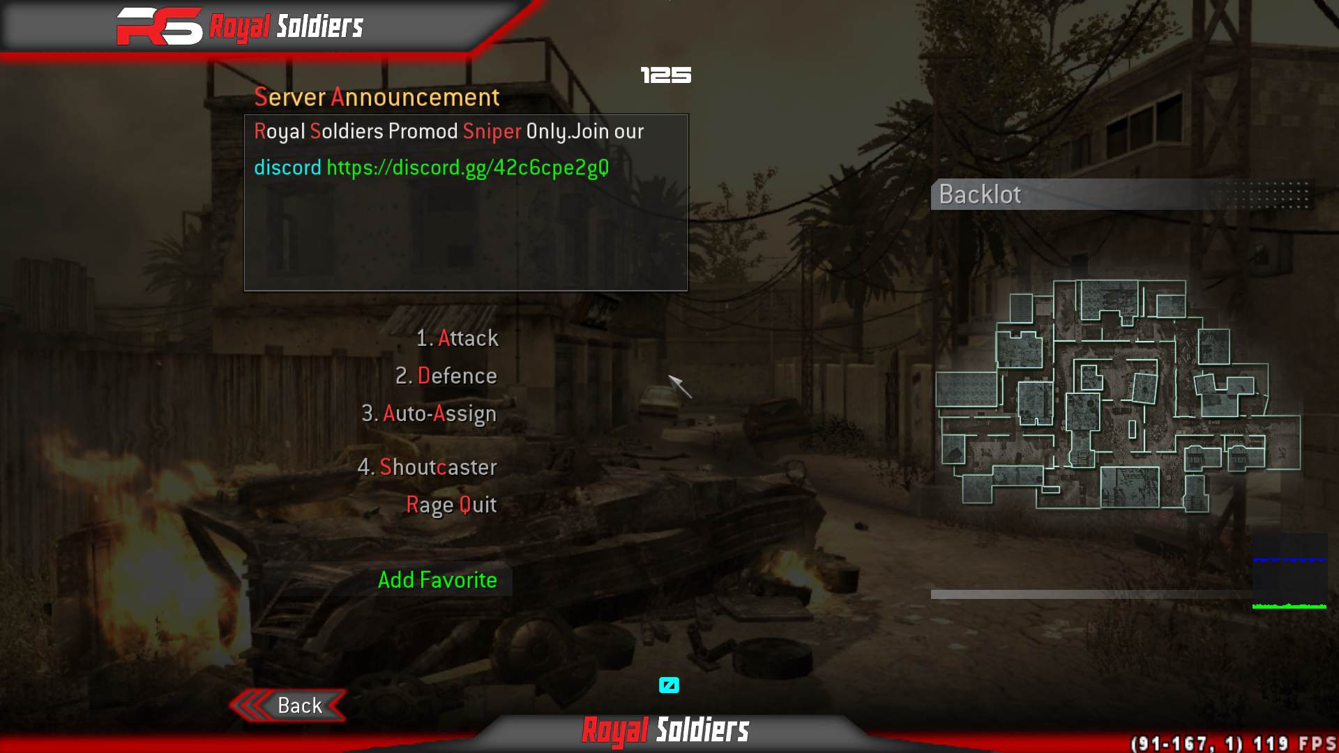 Wizard, mp_backlot, |RS|Sniper Only Promod