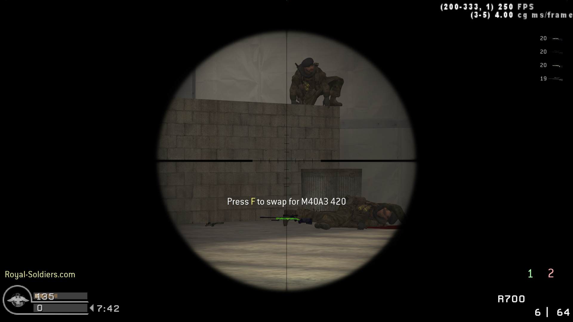 CID, mp_killhouse, |RS|Sniper Only Promod - Round: 17/20