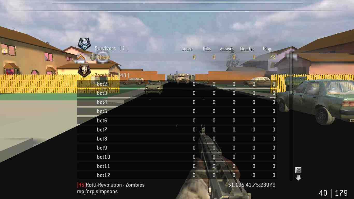 Ghost, mp_fnrp_simpsons, |RS|RotU-Revolution - Zombies