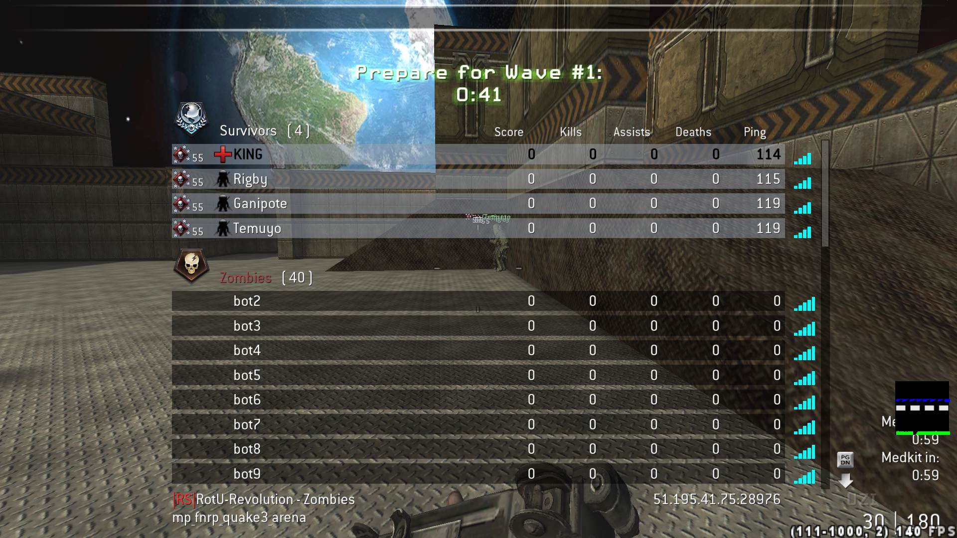 KlNG, mp_fnrp_quake3_arena, |RS|RotU-Revolution - Zombies