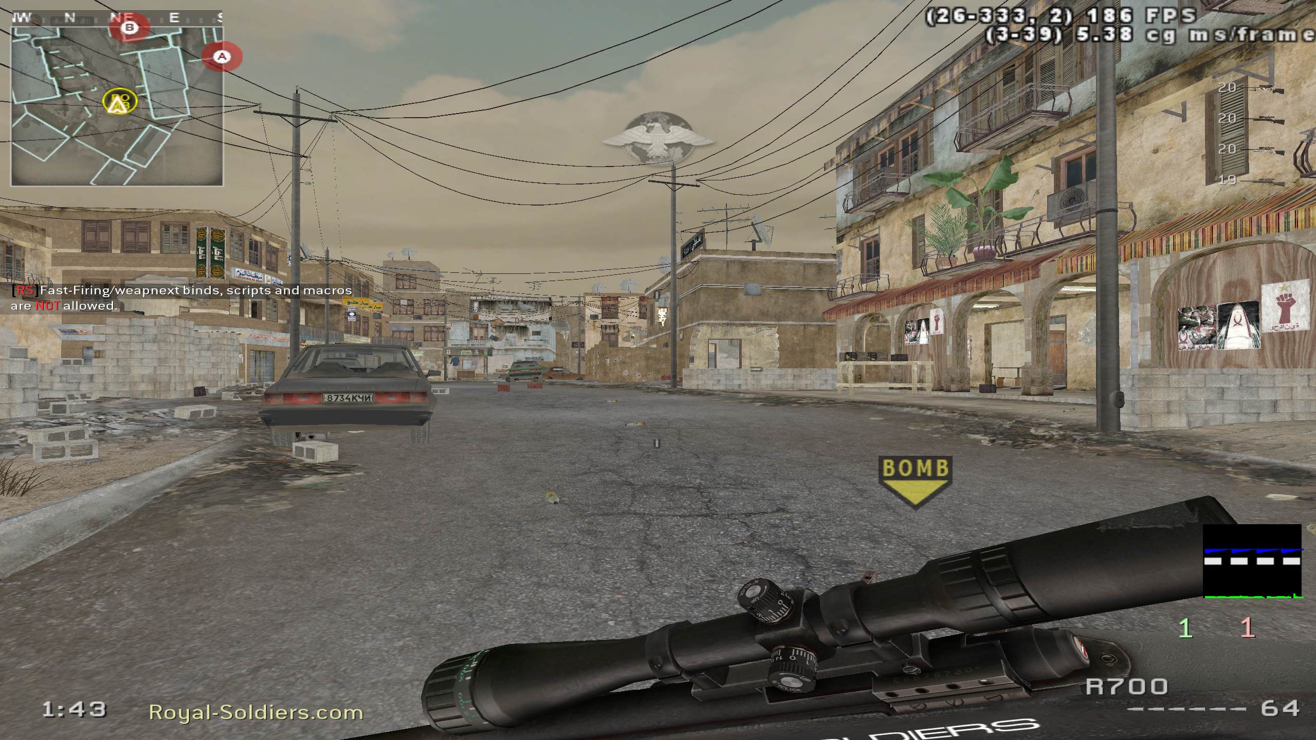 RuFFyz, mp_crossfire, |RS|Sniper Only Promod - Round: 4/20