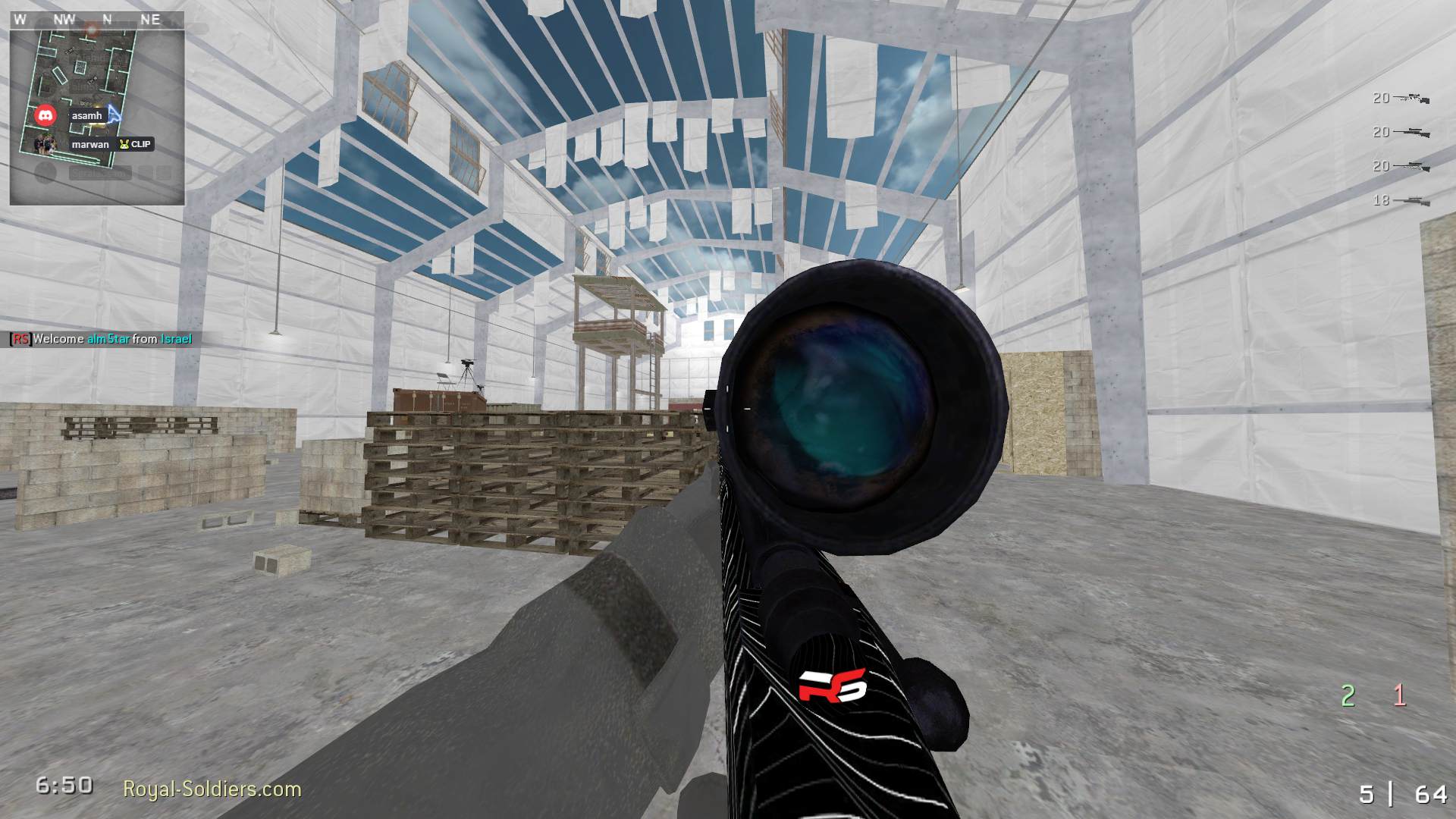 alm5tar, mp_killhouse, |RS|Sniper Only Promod - Round: 4/20