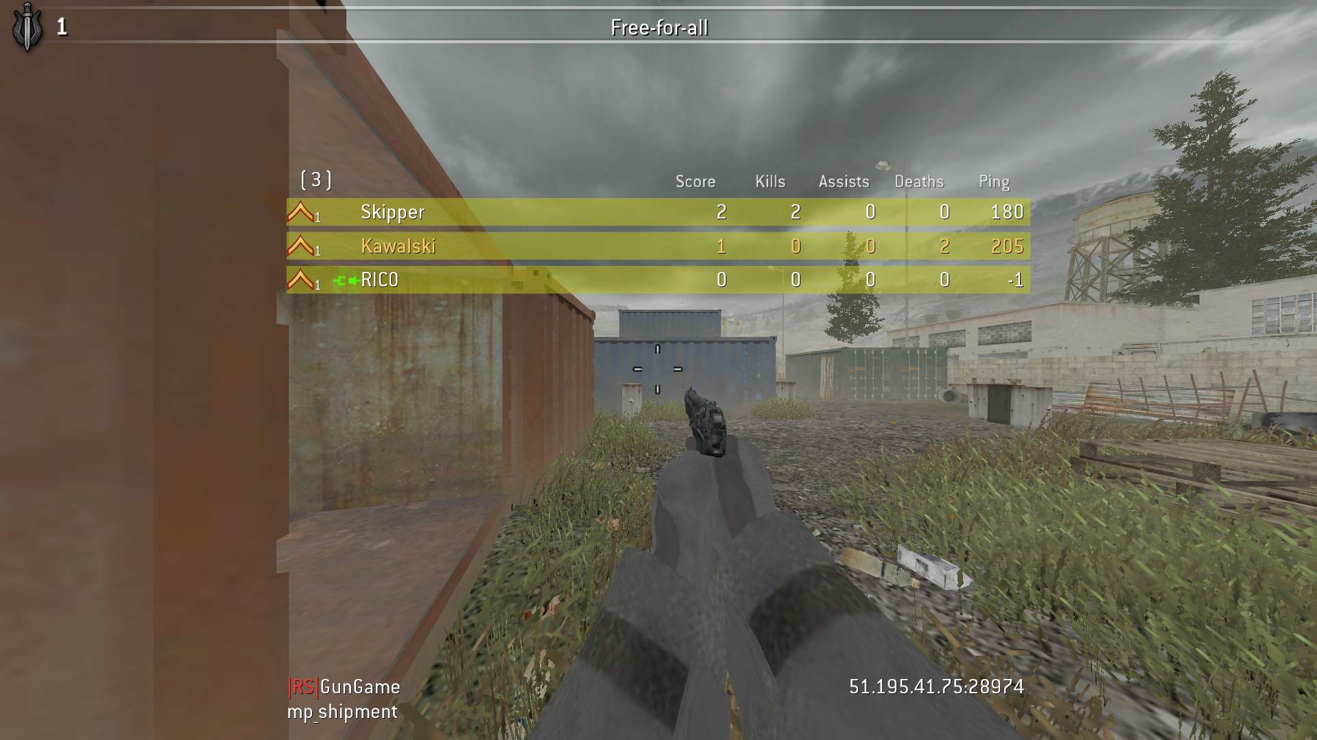 Kawalski, mp_shipment, |RS|GunGame