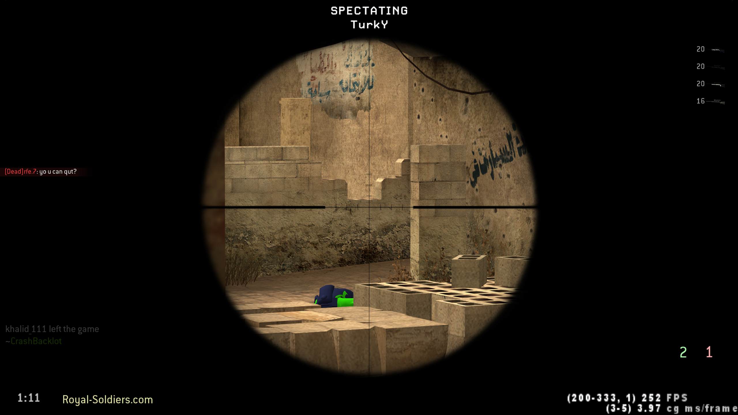 Skeleton, mp_backlot, |RS|Sniper Only Promod - Round: 4/20