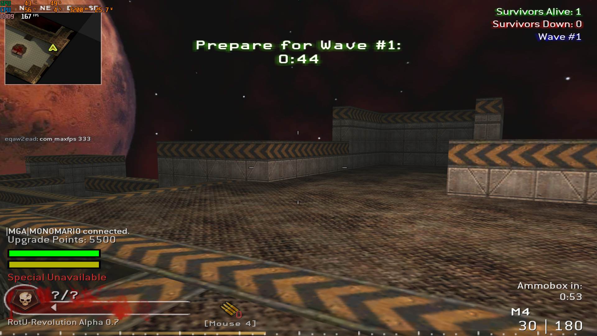 eqaw2ead, mp_fnrp_quake3_arena, |RS|RotU-Revolution - Zombies