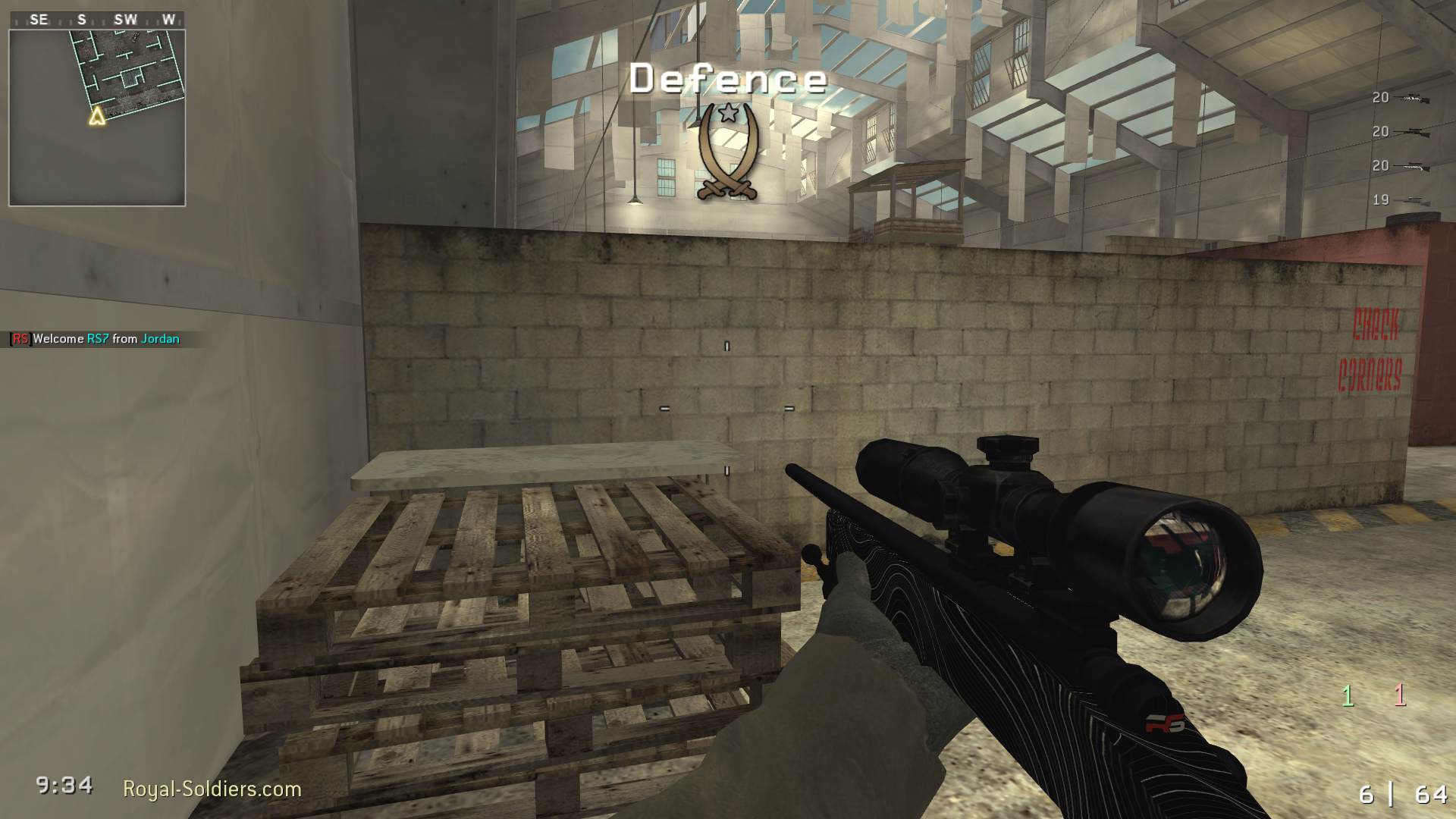 uueh, mp_killhouse, |RS|Sniper Only Promod - Round: 17/20