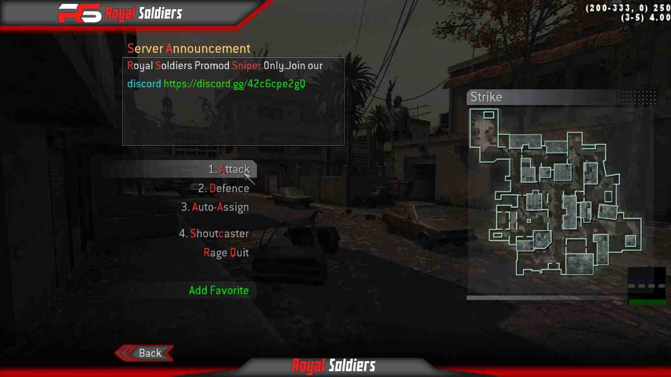Kibula banis!, mp_strike, |RS|Sniper Only Promod - Round: 0/20