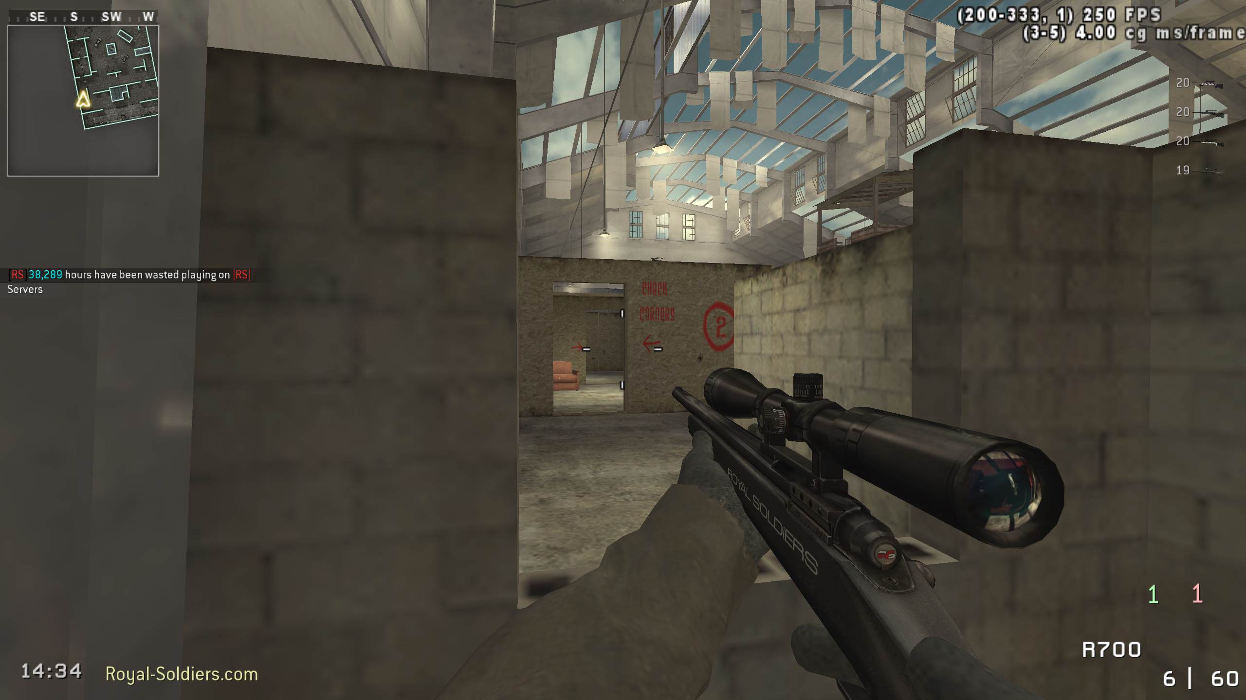 steezy<3, mp_killhouse, |RS|Sniper Only Promod - Round: 15/20