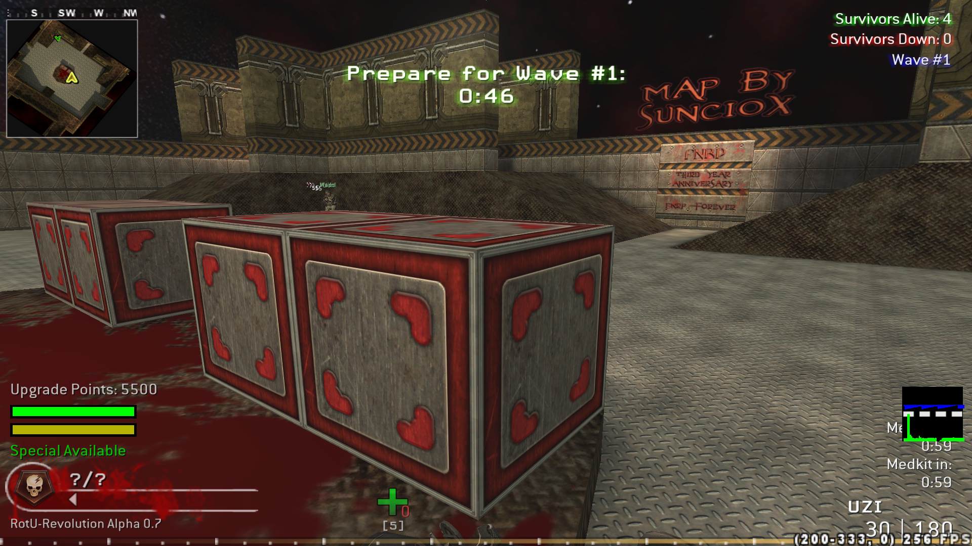 KlNG, mp_fnrp_quake3_arena, |RS|RotU-Revolution - Zombies