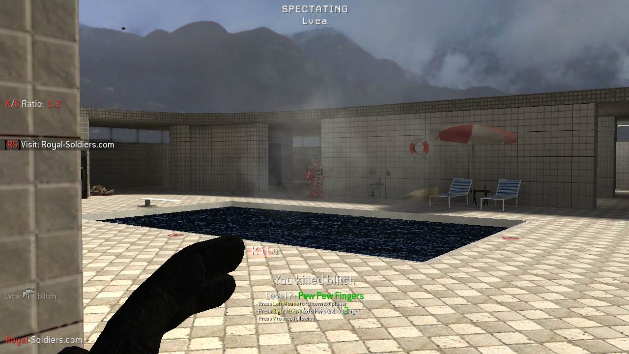 X, mp_poolday, |RS|GunGame