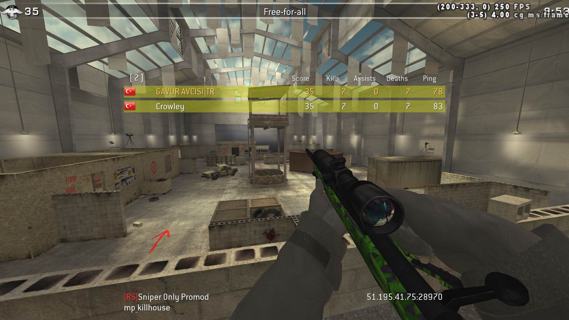 GAVUR AVCISITR, mp_killhouse, |RS|Sniper Only Promod - Round: 5/20