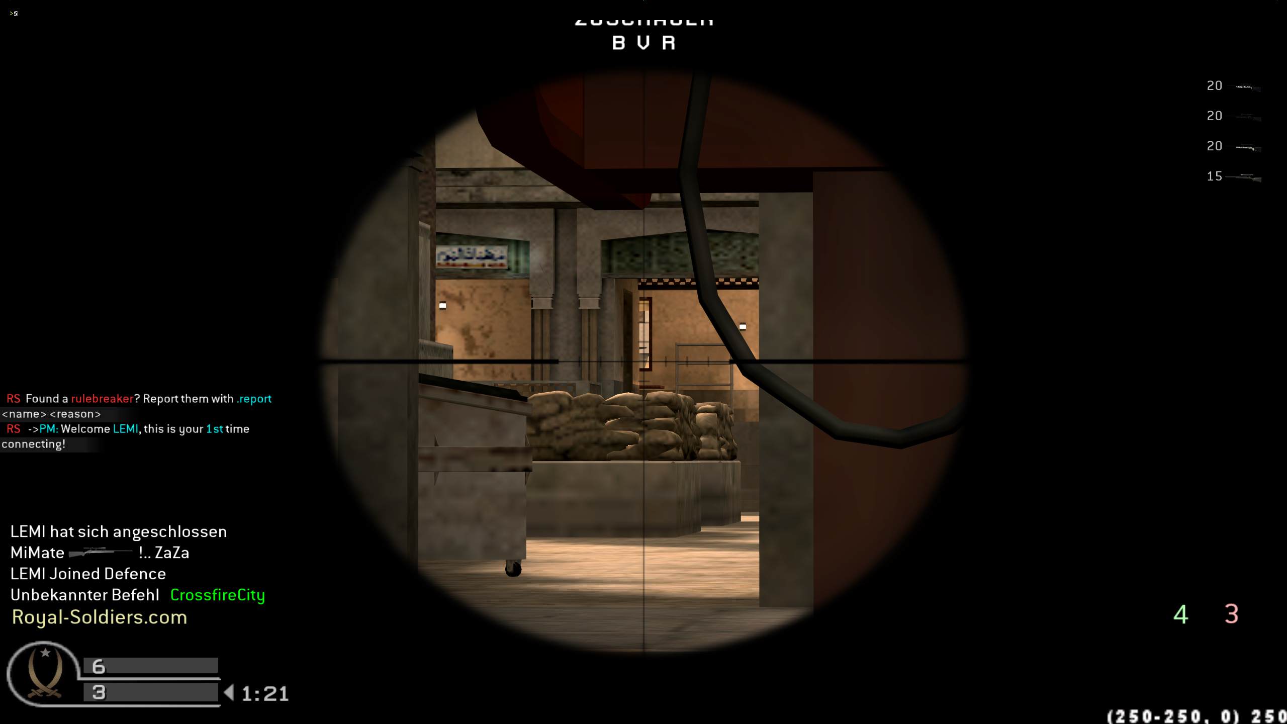 LEMI, mp_strike, |RS|Sniper Only Promod - Round: 4/20