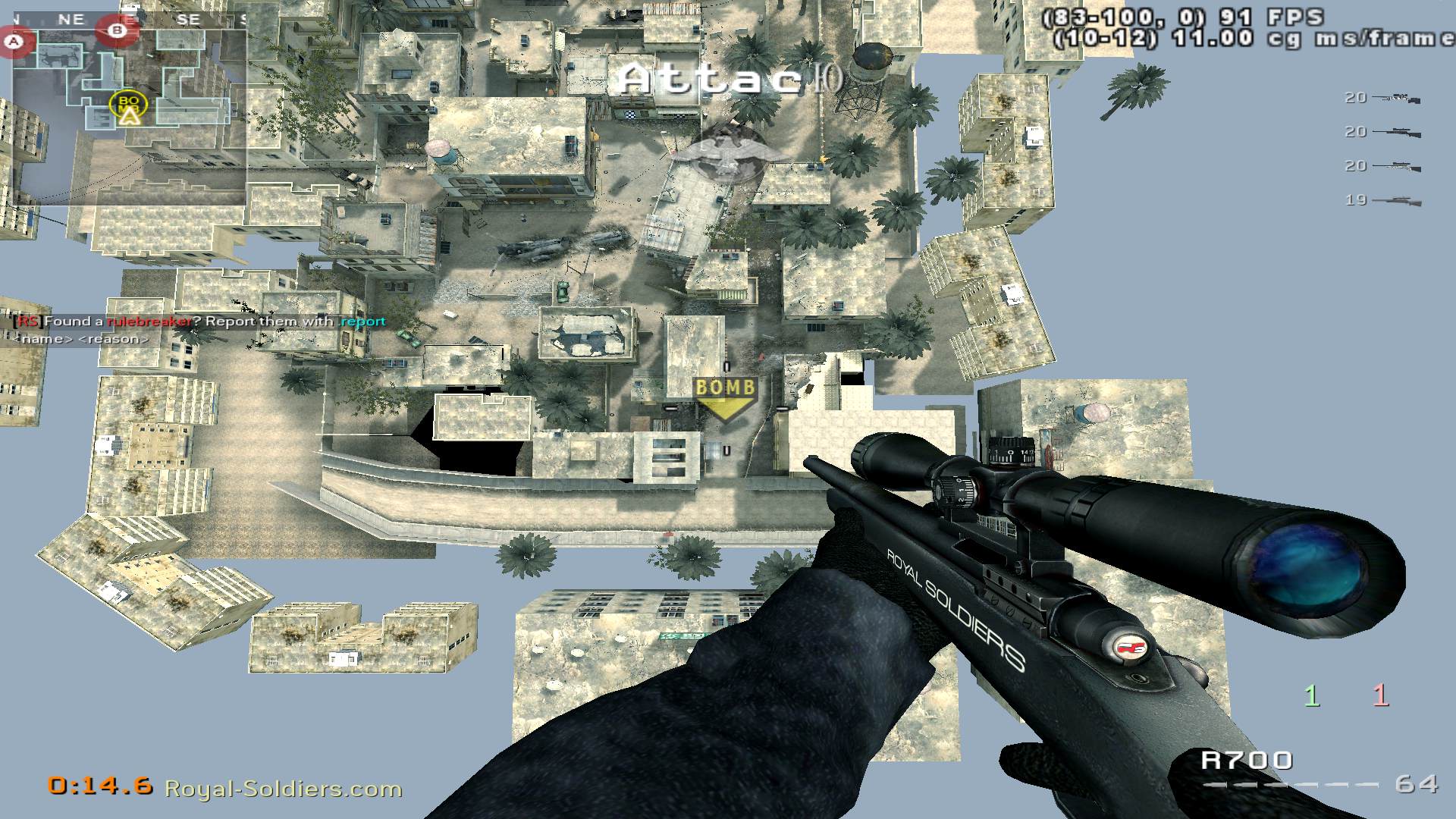 Hax, mp_crash, |RS|Sniper Only Promod - Round: 15/20