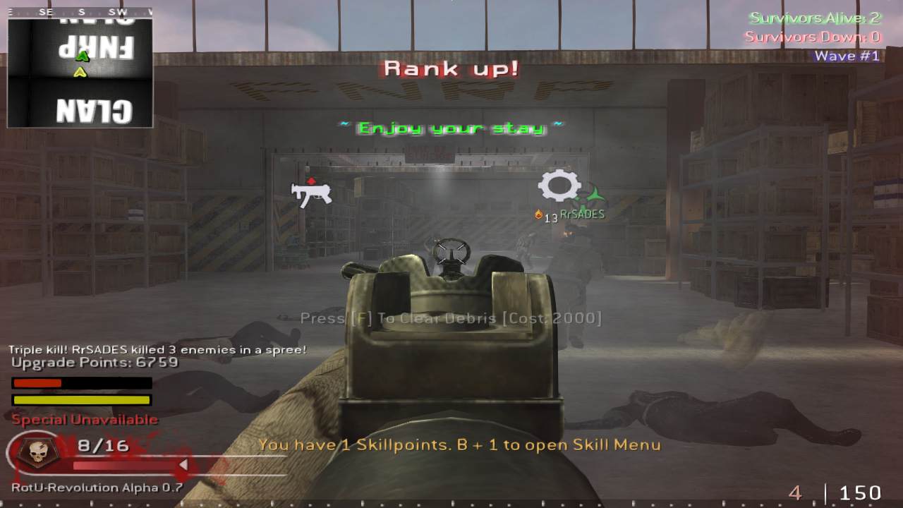 XxLiveSkull2xX, mp_fnrp_warehouse_v2, |RS|RotU-Revolution - Zombies