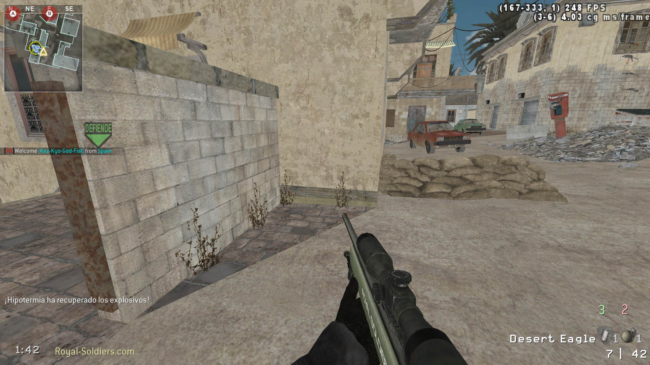 Kaz-Kyo-God-Fist, mp_crash, |RS|Promod S&D 2.20 - Round: 10/20